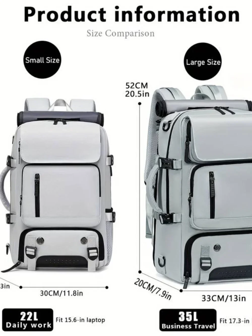 Men's Casual Outdoor Computer Backpack 16 Inch Laptop Daypack